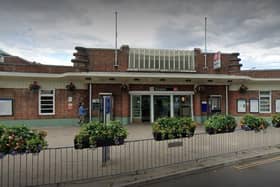 Southern Rail reported at 4pm that train services running through Horsham railway station ‘may be cancelled or delayed by up to 20 minutes’. Photo: Google Street View
