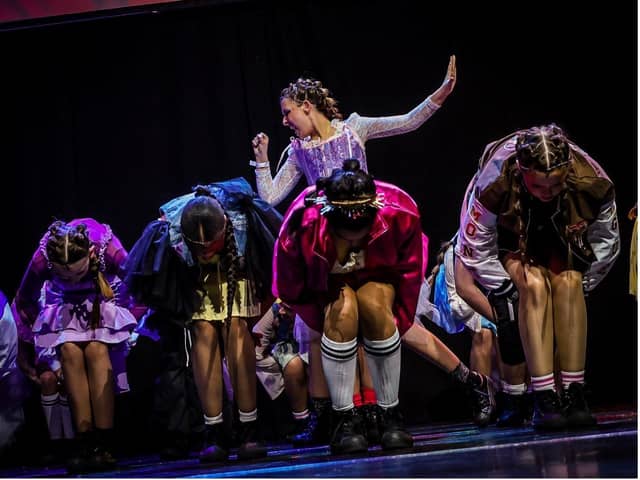 Students from Stagecoach Wokingham performing at The Shaftesbury Theatre