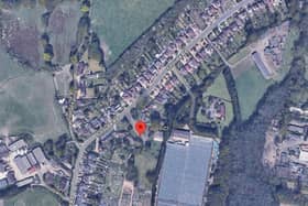 Stroude Road was closed between Hollow Lane and Edgell Close for several hours but has since reopened. Picture courtesy of Google