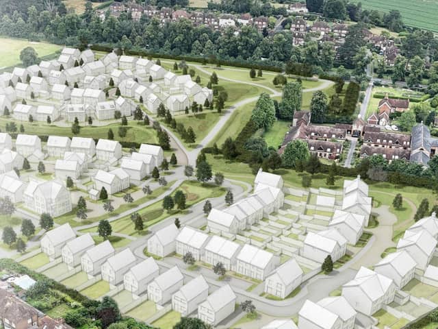 Taylor Wimpey plans for 144 homes outside Dorking (image Taylor Wimpey/ Mole Valley Planning Portal)
