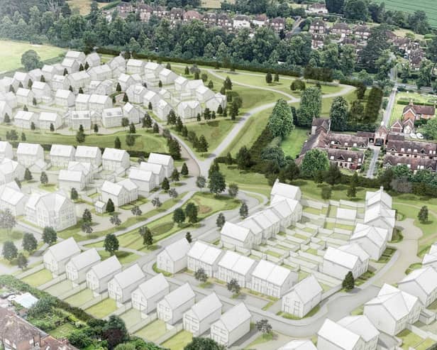 Taylor Wimpey plans for 144 homes outside Dorking (image Taylor Wimpey/ Mole Valley Planning Portal)