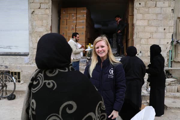 WFP aid worker Lucia Gobbi in Syria