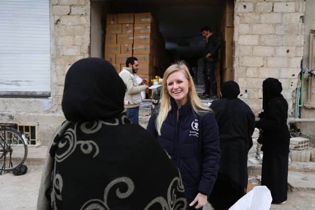 WFP aid worker Lucia Gobbi in Syria