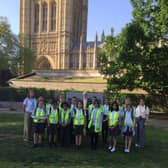 Windmill Primary School Pupils and Staff with Wokingham MP Clive Jones on visit to Palace of Westminster