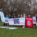 Protesters at the Gatwick vigil. Pictures contributed