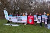 Protesters at the Gatwick vigil. Pictures contributed