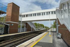 A Network Rail project to improve the accessibility of Southern’s Leatherhead station has now been completed with the opening of a new footbridge and lifts. Picture courtesy of Network Rail