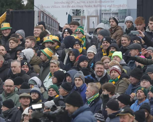 FA Cup action from Sutton v Horsham