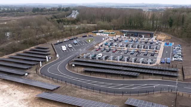 Powered by on-site solar panels, battery storage, and 100% renewable grid energy.