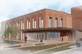 CGI main view of proposed Weybridge Health Centre. (Credit: NHS Property Management/ Elmbridge Borough Council)