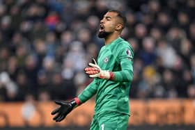 Chelsea goalkeeper Robert Sanchez reacts during the Premier League match between Newcastle United and Chelsea FC at St. James Park on November 25, 2023 in Newcastle upon Tyne, England. (Photo by Stu Forster/Getty Images)