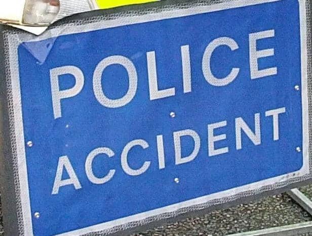 The road was closed following the fatal crash in Surrey this morning (August 15)