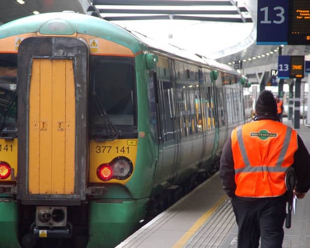 A landslip between Three Bridges and Gatwick Airport means some northbound lines are blocked, according to Southern. Picture courtesy of Govia Thameslink Railway