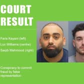Three men have been jailed for a combined total of more than 12 years after they scammed people in the South East – including Sussex and Surrey – out of cash and jewellery worth a minimum of £416,000. Picture courtesy of Hampshire Police