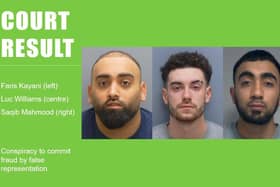 Three men have been jailed for a combined total of more than 12 years after they scammed people in the South East – including Sussex and Surrey – out of cash and jewellery worth a minimum of £416,000. Picture courtesy of Hampshire Police