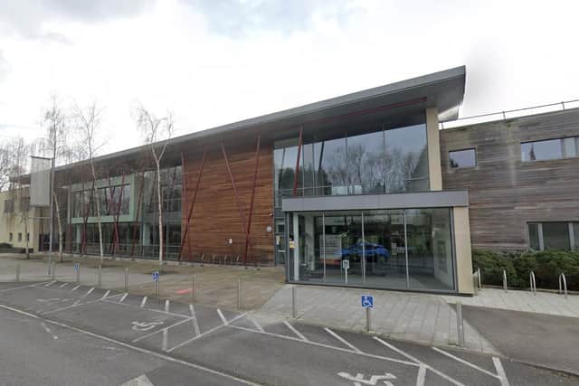 Leatherhead Leisure Centre (Image Google) - the padel centre will be built behind the facility