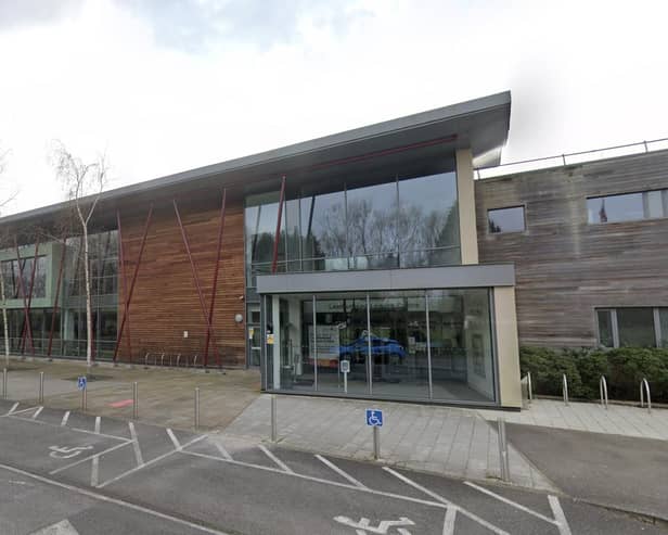 Leatherhead Leisure Centre (Image Google) - the padel centre will be built behind the facility