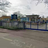 Outside St Thomas of Canterbury Primary School, Merrow. (Credit Google Street View)