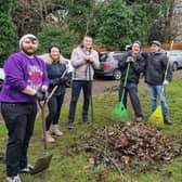 Volunteers from filter maker Amazon Filters on a community action day. Picture: submitted