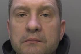 Alan De Leslie, 45, of Weatherill Road in Guildford, was sentenced to seven-and-a-half-years in prison. Pictures courtesy of Surrey Police