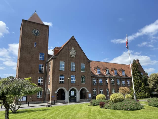 Spelthorne Borough Council offices in Knowle Green, Staines. Credit: Emily Coady-Stemp