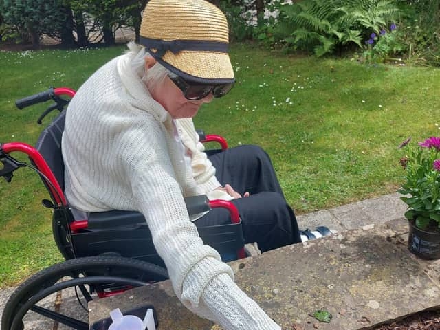 Adelaide House Care Home resident gardening
