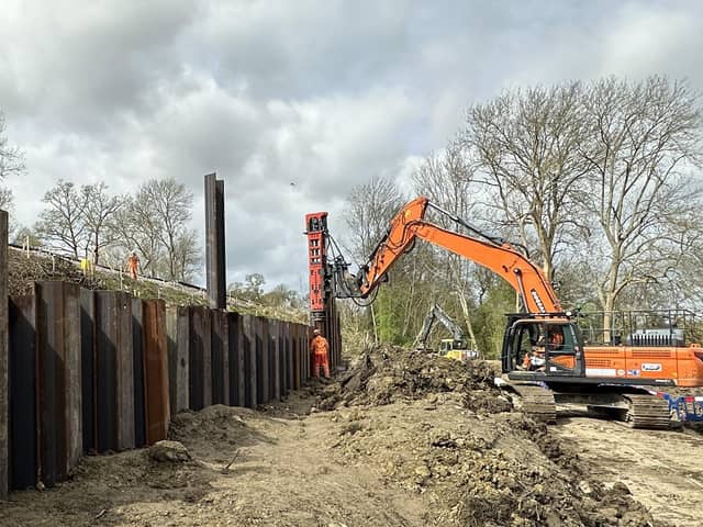 Network Rail has successfully completed repairs to a landslip near Edenbridge. Picture contributed