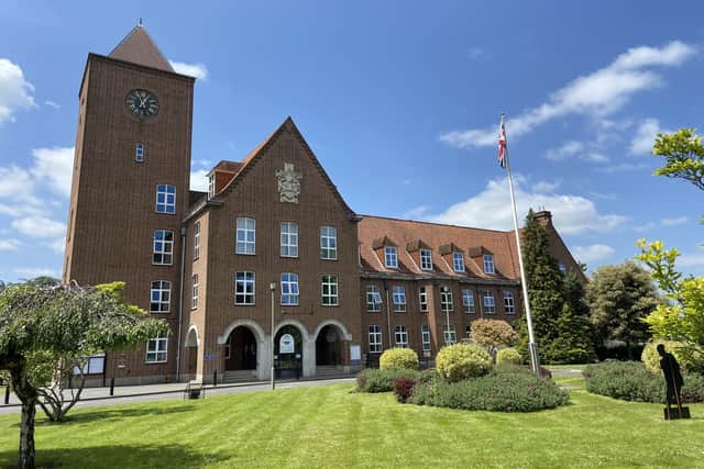 Spelthorne Borough Council offices in Knowle Green, Staines. Credit: Emily Coady-Stemp