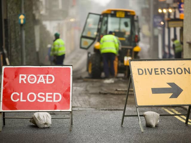 Drivers are being warned to allow extra time to travel after the southbound M23 near junction 9 and Gatwick Airport was closed this afternoon for emergency resurfacing work, which is expected to run into the evening. Picture by Ashley Cooper/Construction Photography/Avalon/Getty Images