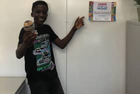Ishmael with his prizes.