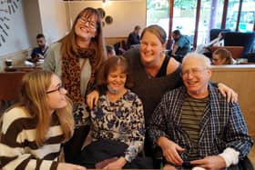 George in the last photo with his family. Picture: Michelle McKay