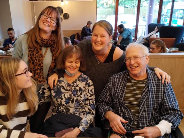 George in the last photo with his family. Picture: Michelle McKay