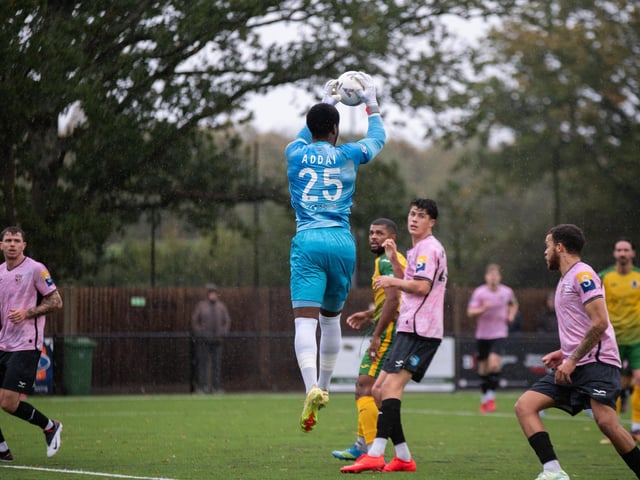 Horsham FC edged out Walton & Hersham 1-0 on a wet and windy afternoon at the Fusion Aviation Community Stadium