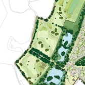 Plans for 200 homes in Little Bookham  (image Thakeham)