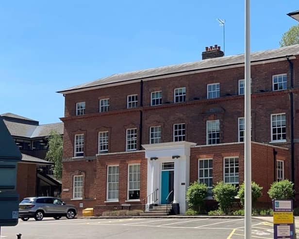 Outside Guildford Borough Council's HQ, Millmead House. (Credit: Guildford Borough Council)