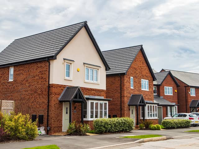 Stock image of houses.