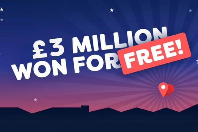 £3 Million Won on Pick My Postcode for free