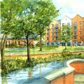 Claire House and James House Watercolour (image McCarthy Stone)
