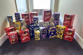 Easter Eggs donated to Horley Foodbank by Wykeham House
