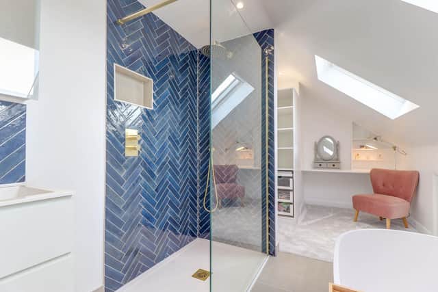 A new bathroom in a loft conversion created by Surrey Lofts