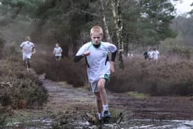 The runners faced plenty of mud and standing water on the tough cross-country course. Picture: submitted