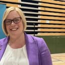 Zöe Franklin, the new MP for Guildford, at Guildford Spectrum Leisure Centre. (Credit: Emily Dalton/LDRS)