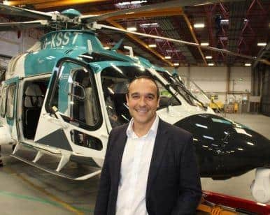 Former air ambulance patient Sam Resouly was seriously injured during a cycle ride