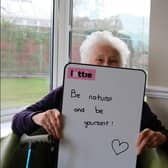 Eighty-seven-year-old Pamela urges people to 'be natural and be yourself' this Valentines Day 2024. Picture contributed
