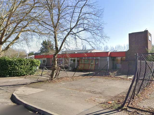 Former school building in Leatherhead will become a care home (image Google)