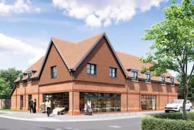 CGI of new village shop in Loxwood