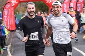 Action from the Surrey Half Marathon 2024.