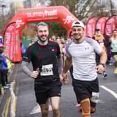 Action from the Surrey Half Marathon 2024.
