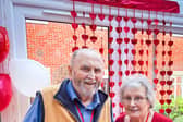 Geoff and Helen Harrold, residents at Bernard Sunley Care Home in Woking on Valentine's Day
