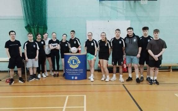 Many students from Alton got involved in the charity matches.